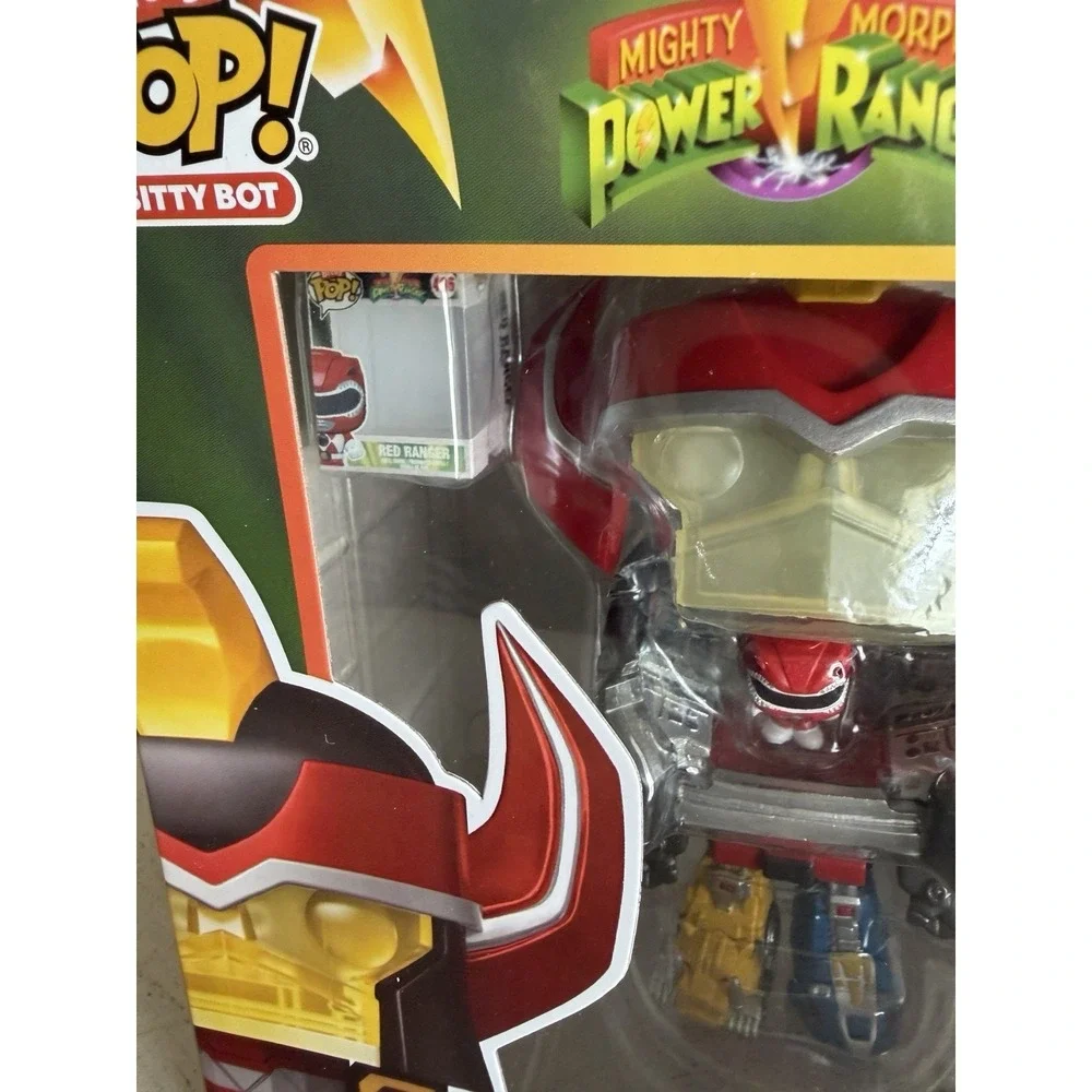 Mighty  Power Rangers Megazord w/ Red Ranger Funko Bitty Pop! Bitty‎ Bot  New